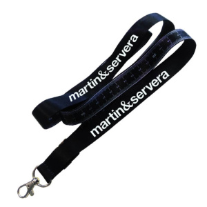 Logoband m måttband svart 25-pack